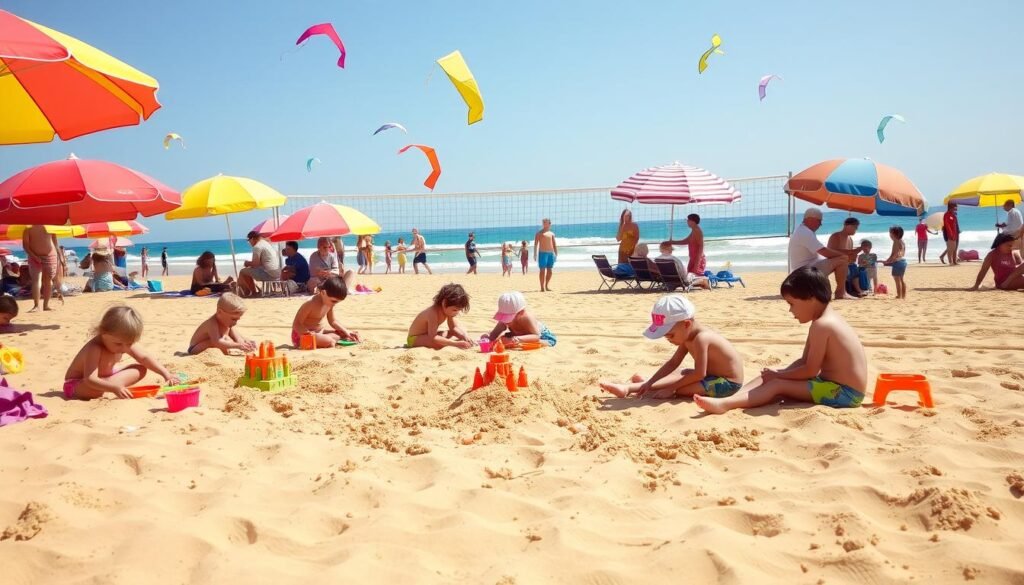Kid-friendly beach activities
